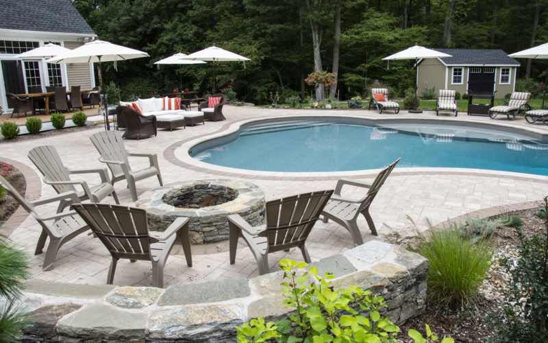 Custom inground pool installed by Majestic Pools